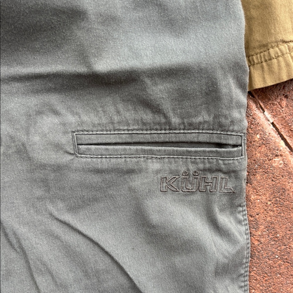 Kuhl Men's Flat Front Shorts in Blue, Tan, and Gray BUNDLE OF 3 - Picture 7 of 7